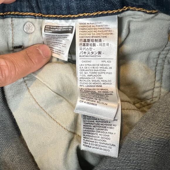 Levis‎ 541 Jeans Mens 35x30 Blue Athletic Tapered Mid Rise Stretch Denim - Picture 5 of 11